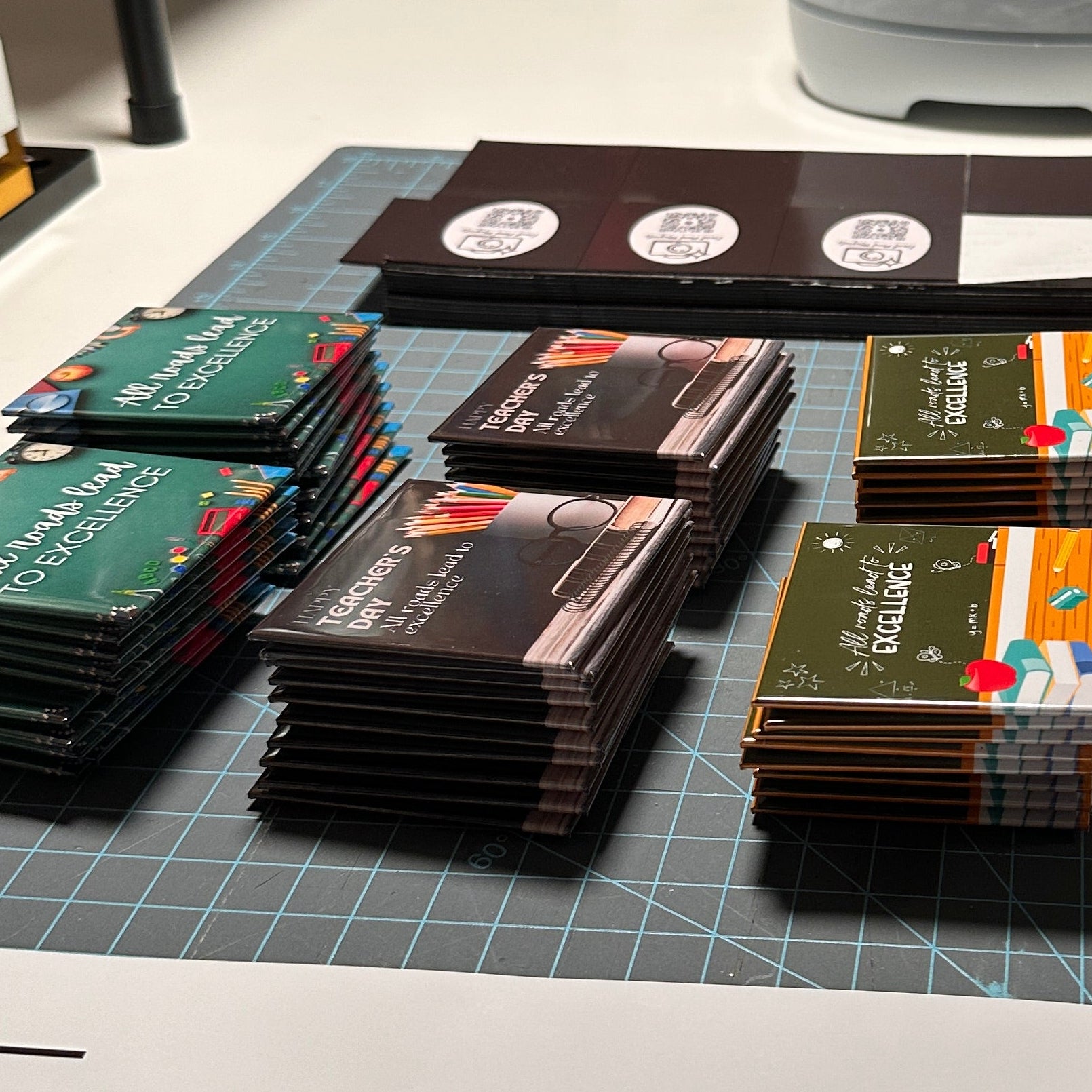Set of 25- 2.5" Square Magnets